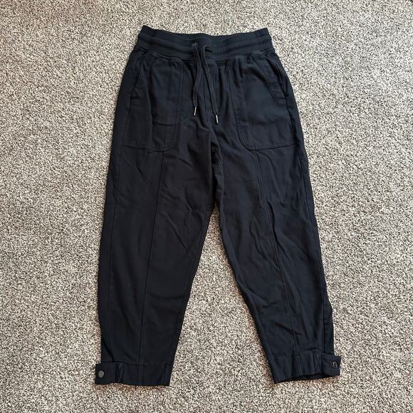 Athleta black jogger sweat pants size S - Picture 2 of 11